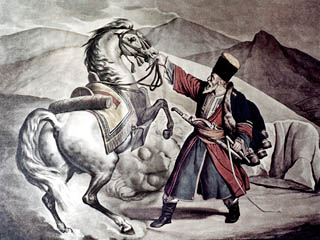 Un ancien tatar et son cheval