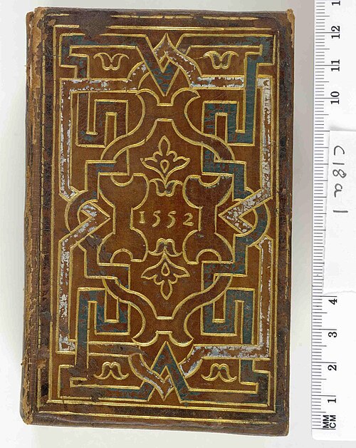 Reliure française, 1552