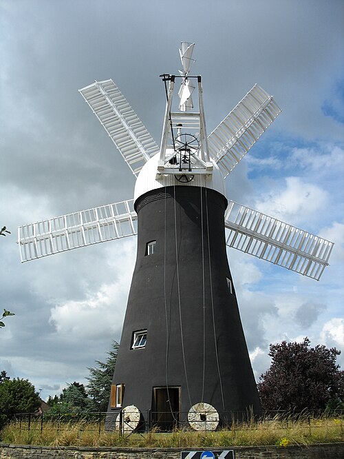 Le moulin entièrement restauré en juillet 2013