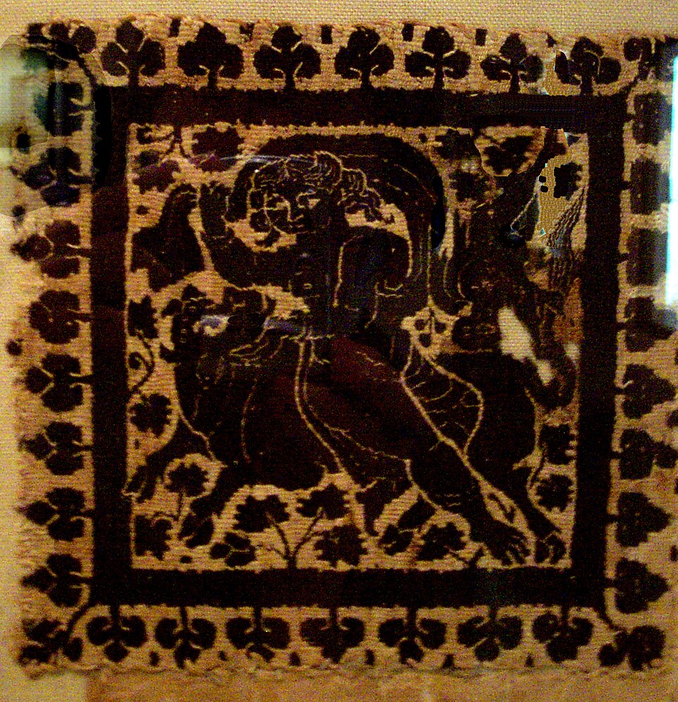 Textile égyptien de l'Antiquité tardive, faisant désormais partie de la collection de Dumbarton Oaks