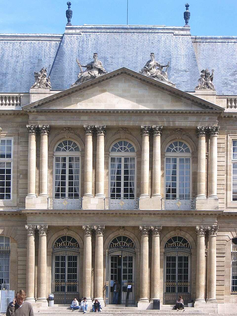 Façade de l'Hôtel de Soubise par Pierre-Alexis Delamair (1704-1708)