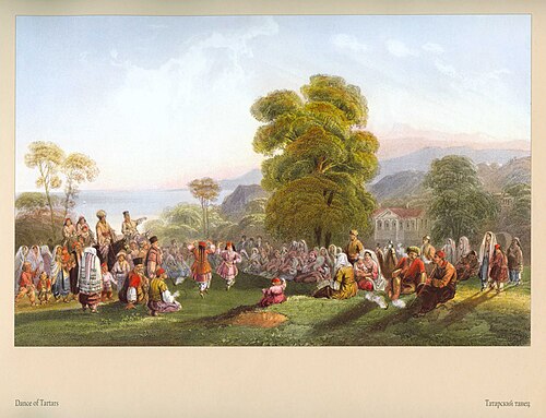 Danse des Tatars de Crimée. Crimée, 1856.
