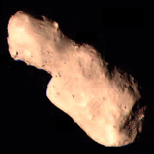 Photo de 4179 Toutatis prise par la sonde Chang'e 2 lors d'un survol