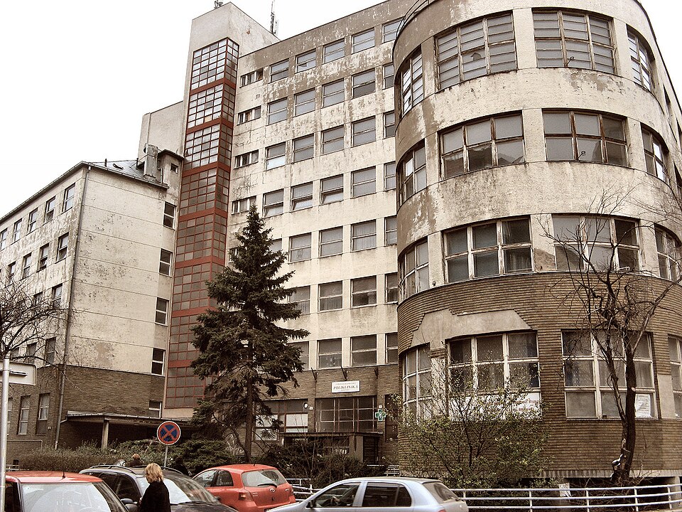 Ancien hôpital Bezručova d'Alois Balán et Jiří Grossmann, Bratislava (Slovaquie), 1939
