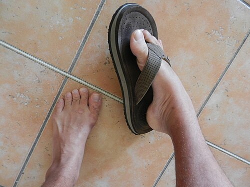Inversion du pied droit
