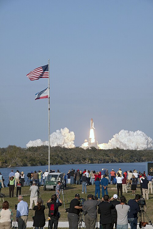 La navette spatiale Discovery entre en orbite pour la dernière fois, le 24 février 2011.
