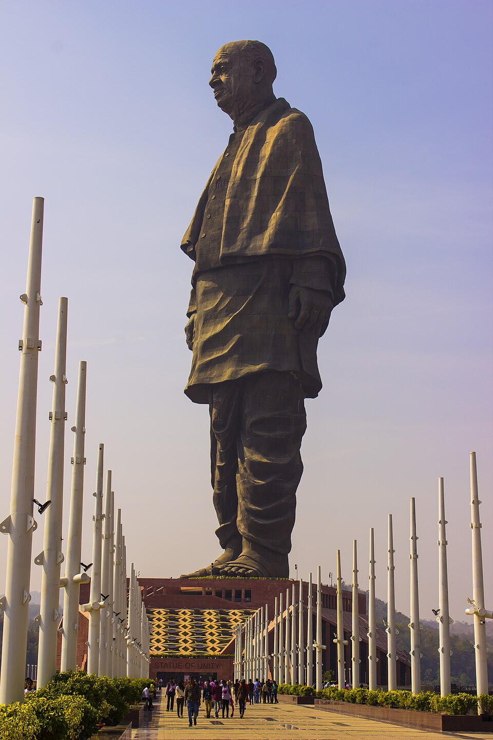 Statue de l'Unité (2018), la plus haute statue du monde, au Gujarat, en Inde