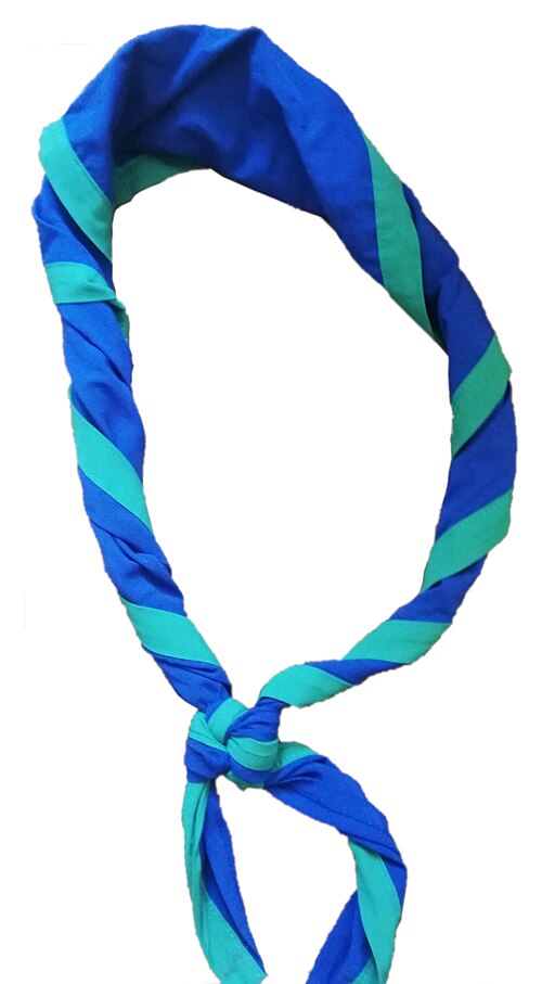 Un foulard bicolore utilisé en Turquie