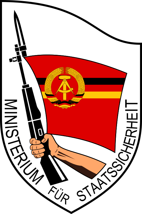 Emblème du Ministère de la Sécurité d'État (MfS) (Stasi) de la RDA (jusqu'en 1990)