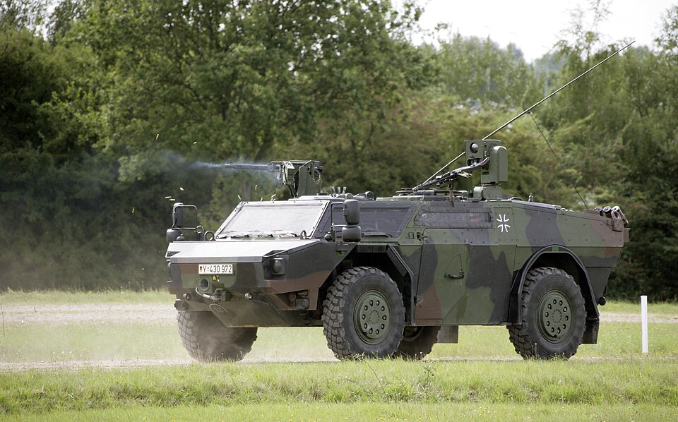 Véhicule de reconnaissance Fennek de l'armée allemande