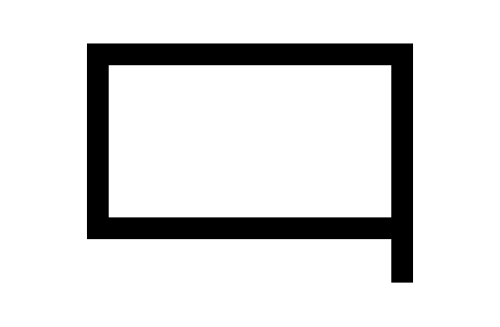 Petit symbole vexillologique ou pictogramme en noir et blanc montrant les différentes utilisations du drapeau