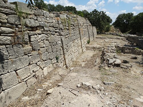 Vue latérale du mur