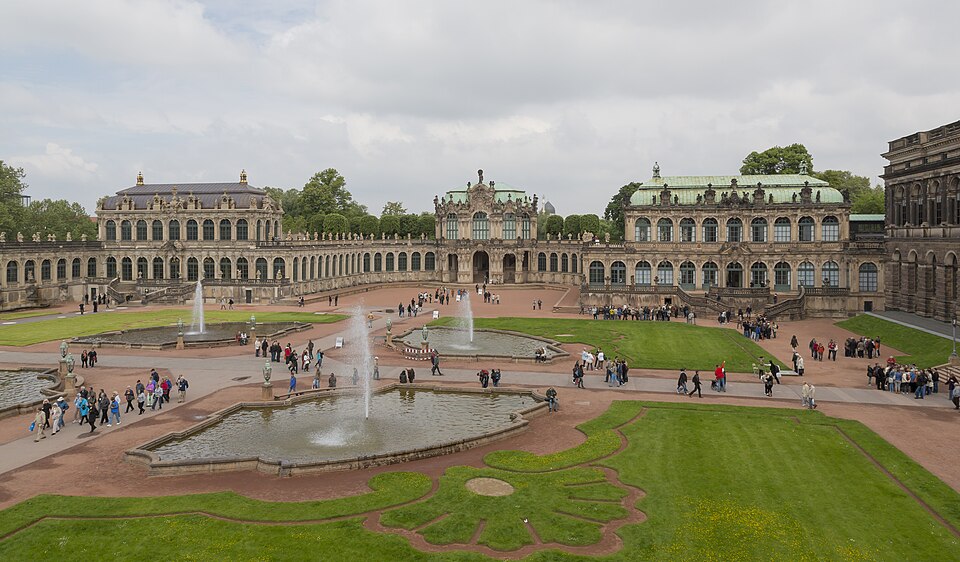 Zwinger, Dresde, Allemagne, par Matthäus Daniel Pöppelmann et Balthasar Permoser, 1710-1728