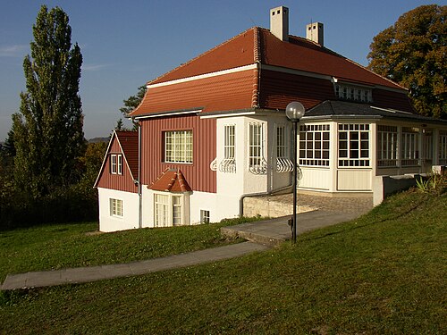 Maison sur le vignoble de Max Klinger à Großjena, près de Naumburg, Allemagne