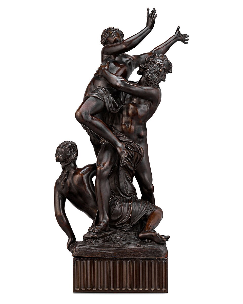 Pluton enlevant Proserpine d'après François Girardon. Bronze. Vers 1700.