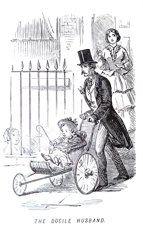 Une poussette de 1847 provenant des archives de John Leech