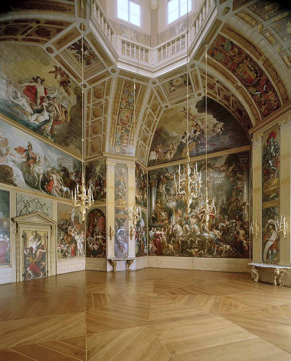 L'Oranjezaal baroque dans le palais Huis ten Bosch à La Haye, 1651.