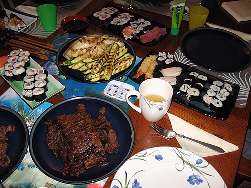 Dîner japonais