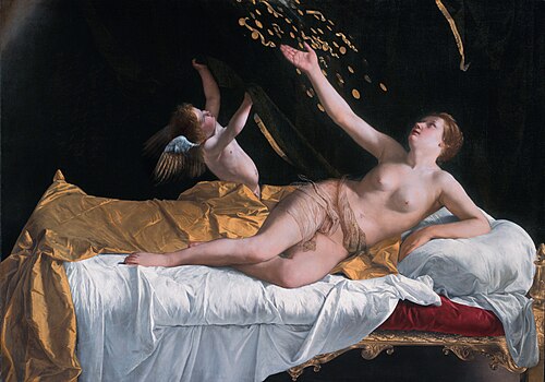 Orazio Gentileschi, Danaé, 1621