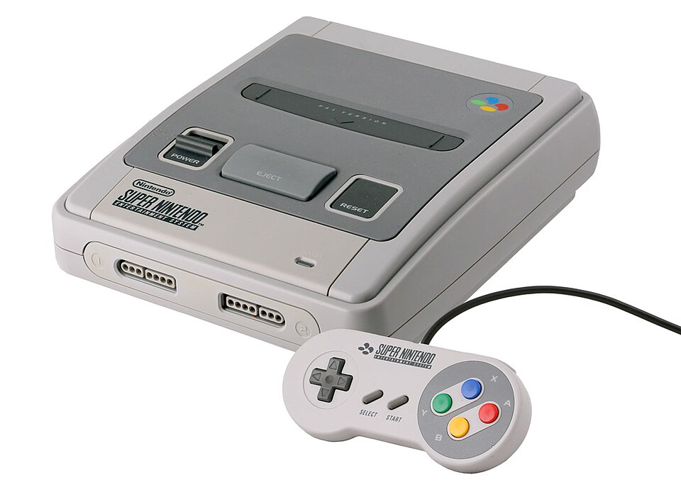 Système de divertissement Super Nintendo PAL d'origine
