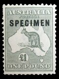 Australie, 1924 : Surimpression d’échantillon