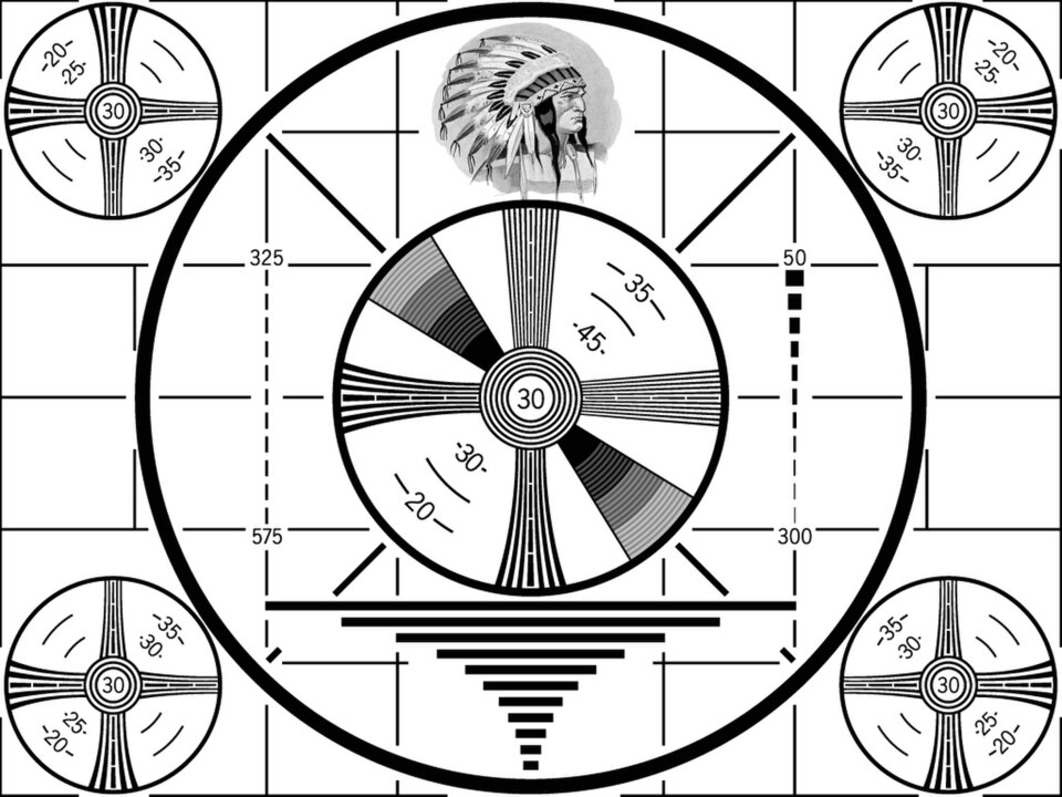 Modèle de test de télévision emblématique créé par RCA en 1939