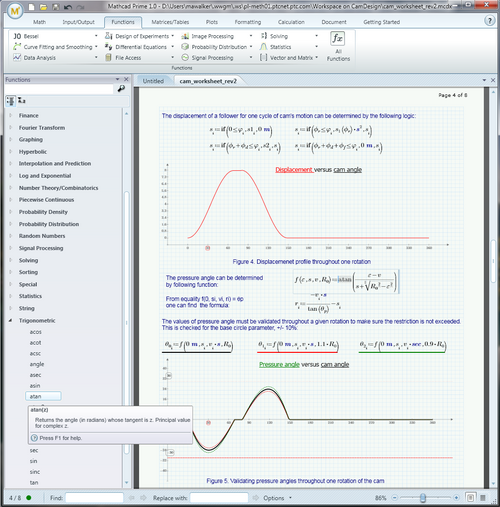 Séance de travail sur Mathcad Prime 1.0