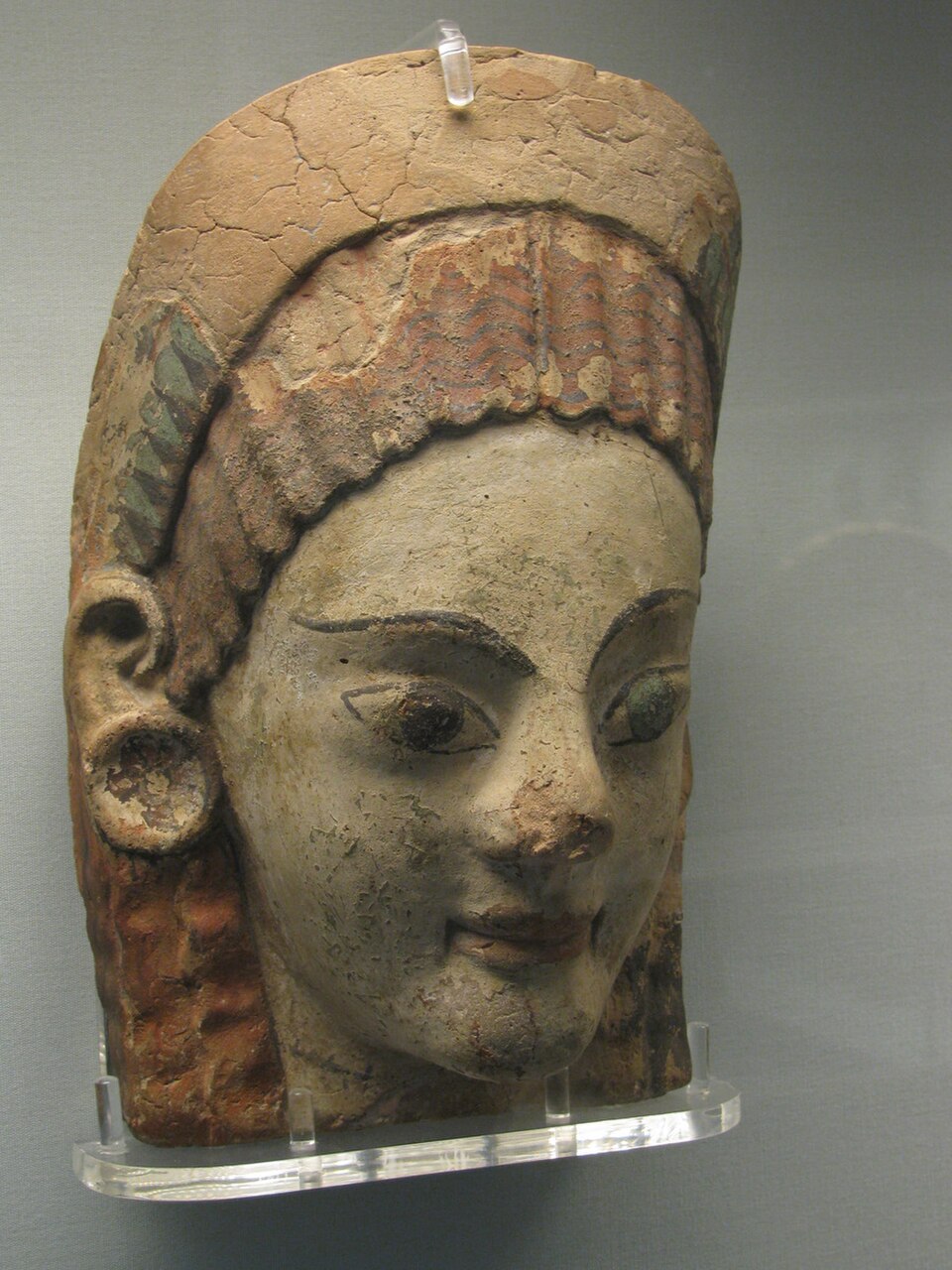Antéfixe étrusque de Cerveteri, VIe siècle av. J.-C., British Museum, Londres