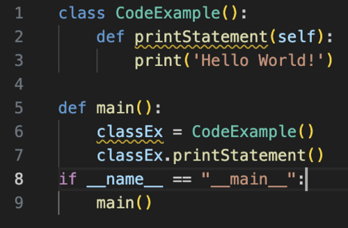 Bloc de code Python montrant un exemple de code source