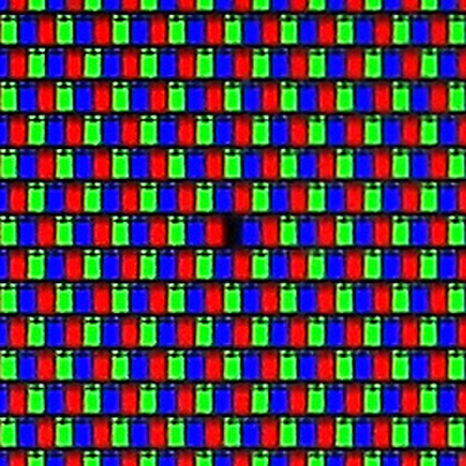 Écran LCD (géométrie de pixels triangulaires)