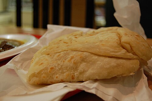 Roti paratha à la trinidadienne (fermeture éclair)