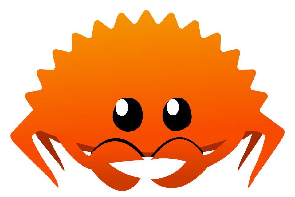 Une icône de crabe orange vif