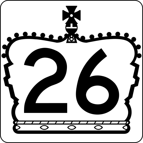Marqueur sur les panneaux de guidage pour les autoroutes principales/séries 400 en forme de silhouette de couronne