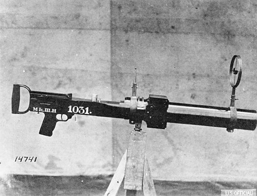 Une caméra de canon Hythe utilisée par le corps expéditionnaire américain pendant la Première Guerre mondiale