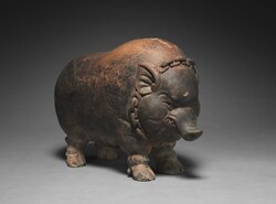 Majapahit Terracotta piggybank, 14th century East Java, Indonesia