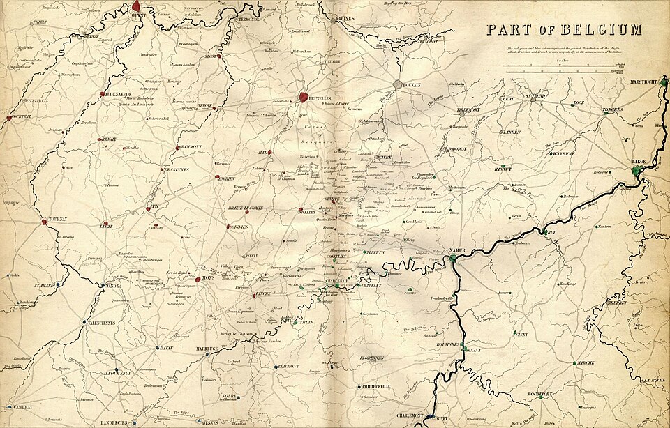 Partie de la Belgique gravée par J. Kirkwood