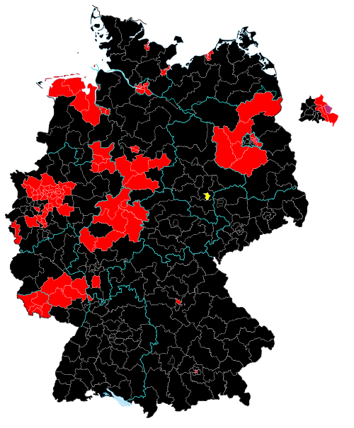 Résultats des élections dans les circonscriptions, 1990