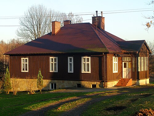 Le presbytère de Bączal Dolny, Pologne (1923)