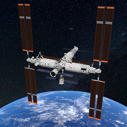La station spatiale Tiangong après son achèvement en novembre 2022.