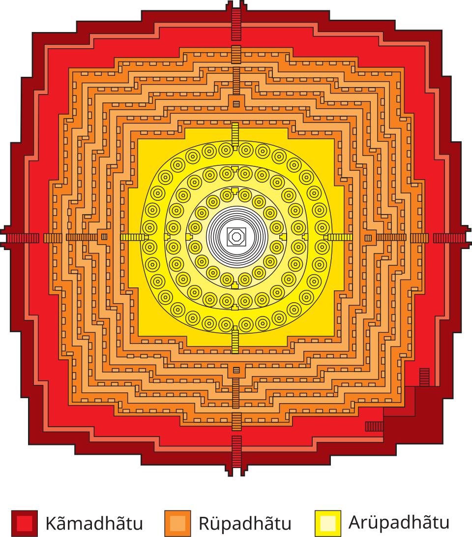 Le plan au sol de Borobudur prend la forme d'un mandala