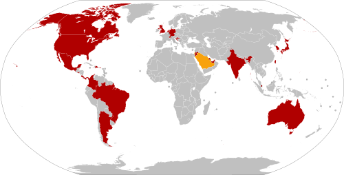 Pays dont les citoyens sont éligibles au Global Entry