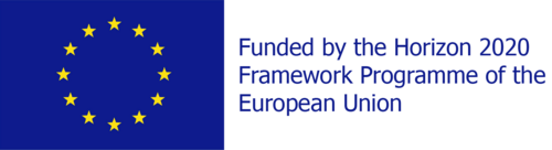 Le logo d'Horizon 2020, un programme-cadre de l'Union européenne.