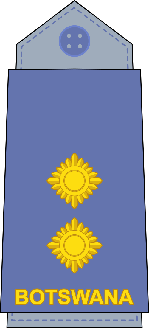 Premier lieutenant (Escadre aérienne des forces de défense du Botswana)[9]