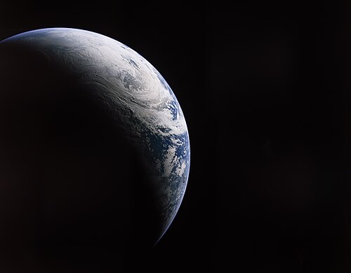 La Terre, photographiée depuis Apollo 4