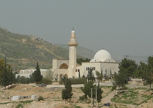 L'un des sanctuaires revendiqués de Shuayb, qui se trouve à Wadi Shuʿayb, en Jordanie, au Levant