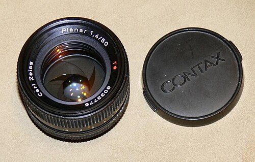 Objectif planaire T✻ 50 mm f/1,4