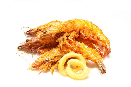 Crevettes frites