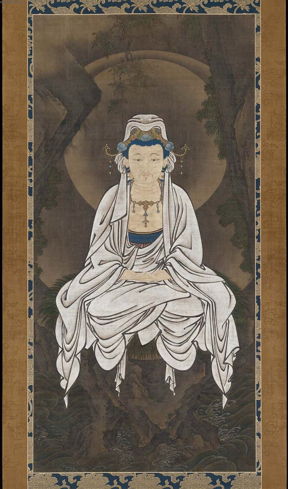 A White-Robed Kannon, Bodhisattva of Compassion, Kanō Motonobu (1476–1559), Japanese