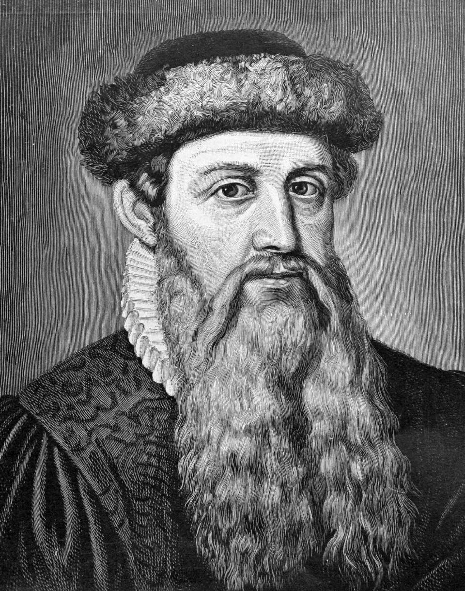 Johannes Gutenberg, inventeur de l'imprimerie, a qualifié cette invention de plus importante du deuxième millénaire.