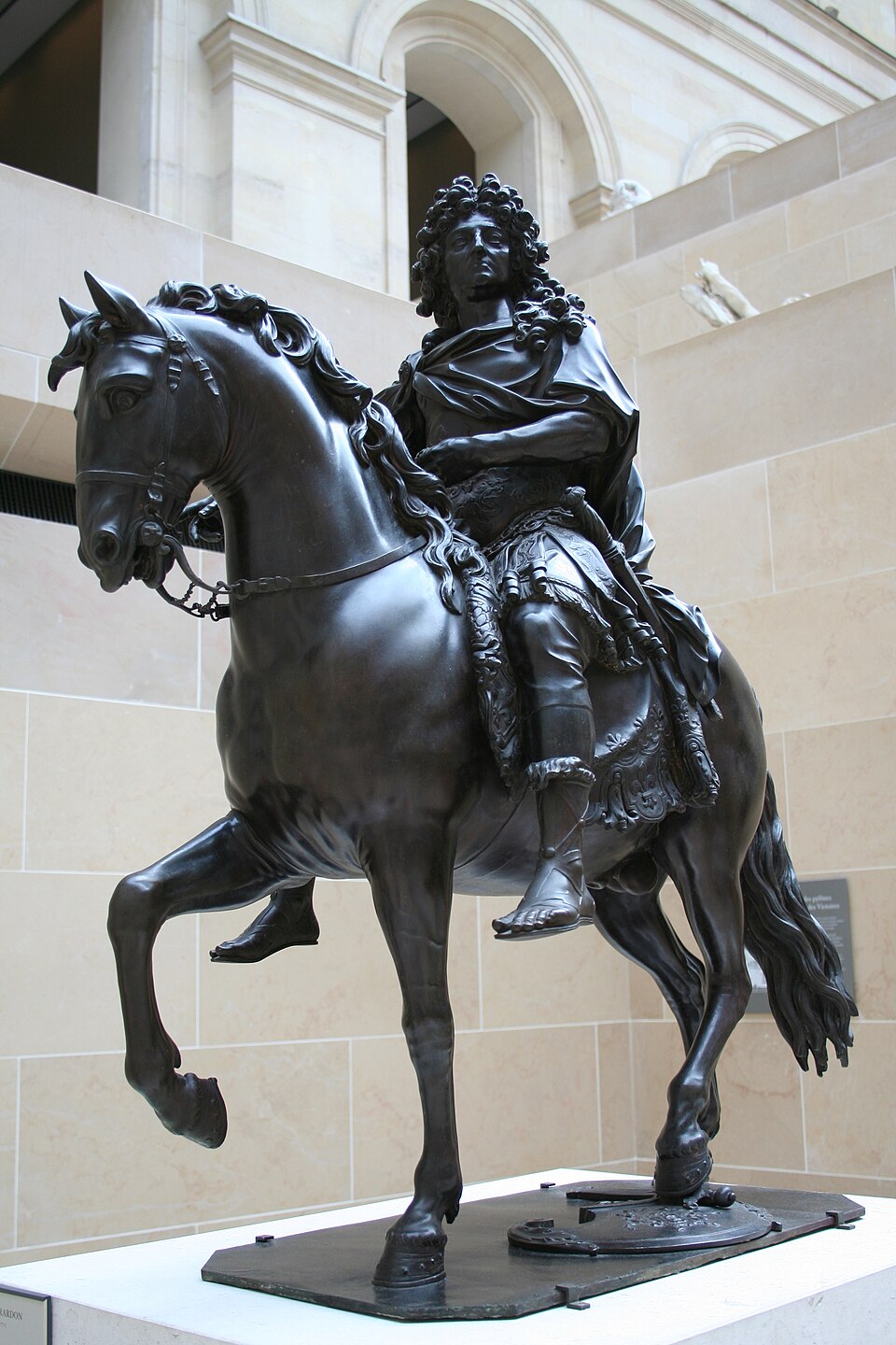 François Girardon, modèle de statue de Louis XIV pour la place Vendôme 1692, Louvre
